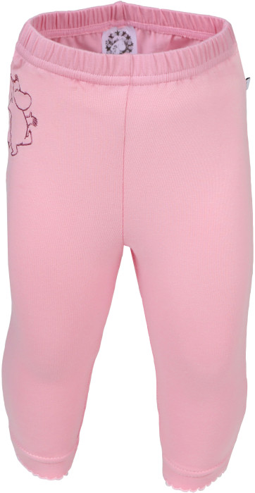 Mumin, Leggings m. resår, Baby, Happy, Rosa