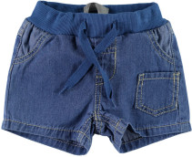 Name it, Jeansshorts med resår, Ingvar Newborn, Light blue denim