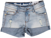 Grunt, Shorts, Karmen, White Blue Damage